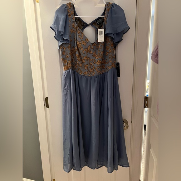 Her Universe Dresses & Skirts - Her Universe Blue Dress with Gold Embroidery - Marjorie from GOT dress